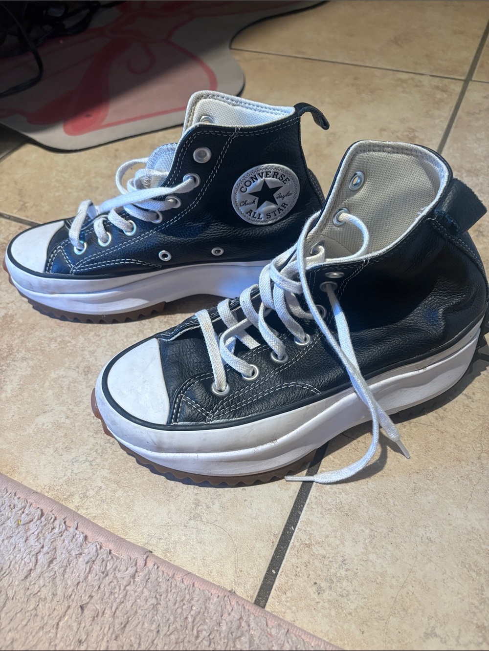 Converse Black and White High-Top Sneakers